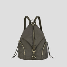 Vegan Leather Backpack With Zipper Pockets On Both Sides Women Purse