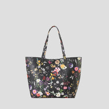 Tote Bag In Bag With Colorful Floral Pattern Two Tone Reversible Large Purse with Matching Crossbody Bag