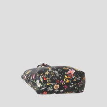 Tote Bag In Bag With Colorful Floral Pattern Two Tone Reversible Large Purse with Matching Crossbody Bag